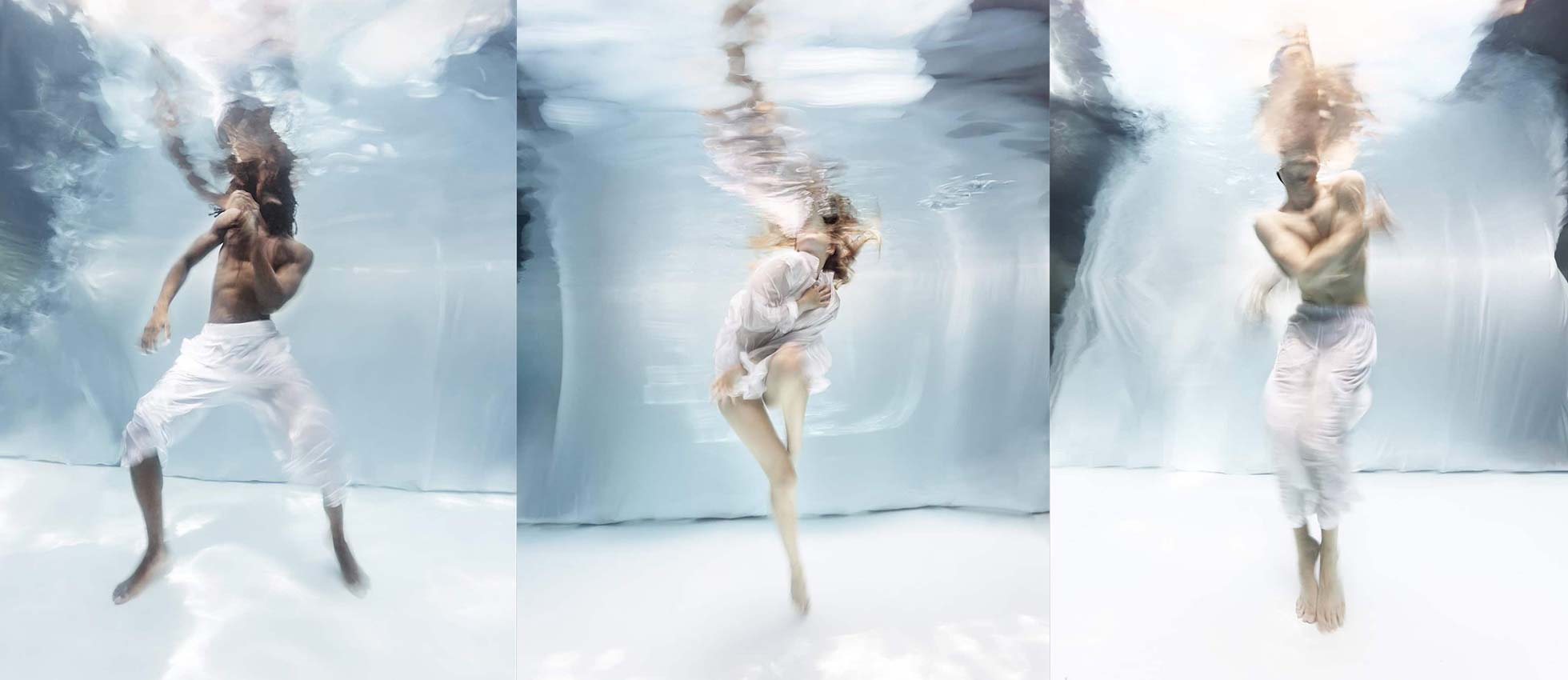 Estas fotos submarinas muestran cuerpos ingrávidos congelados en movimiento