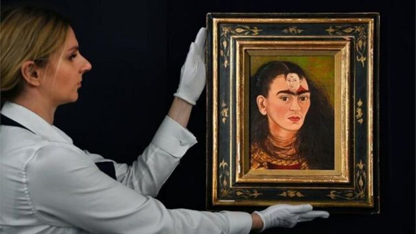 Frida Kahlo, artista latinoamericana más valorada con su obra "Diego y yo"