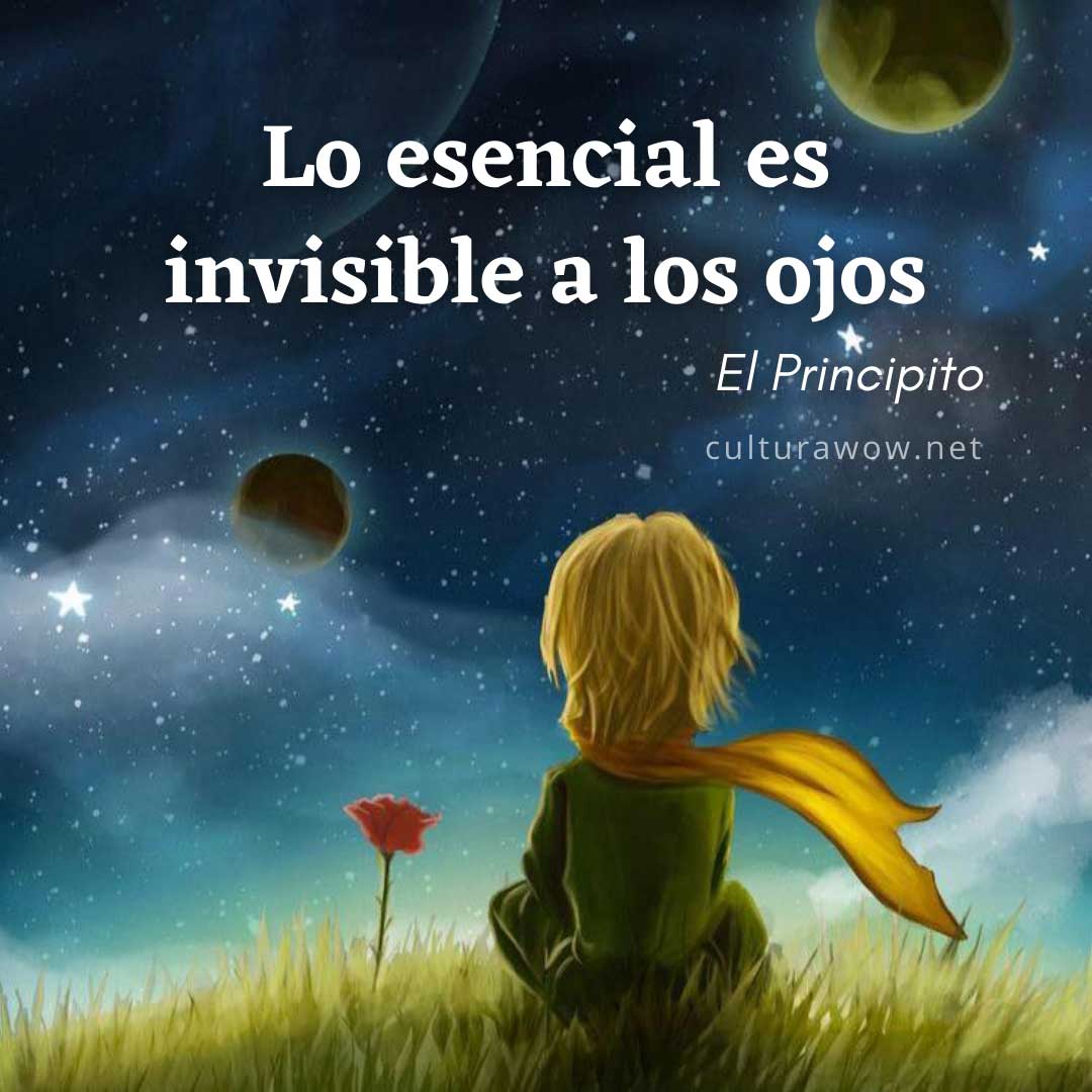 Frases del Principito, en imágenes. Lo esencial es invisible a los ojos.