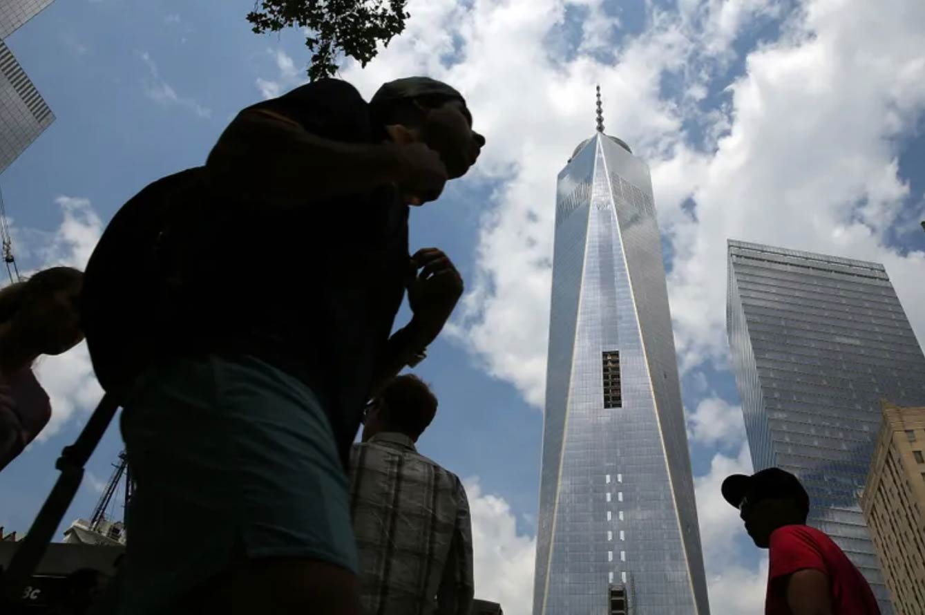 En mayo de 2014 se levanta el nuevo One World Trade Center en Nueva York. Fotografía: Spencer Platt. Getty Images.