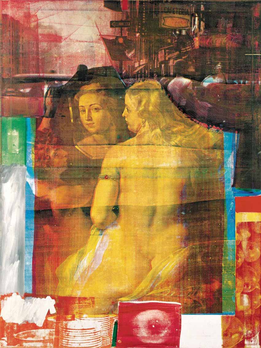 Robert Rauschenberg: Persimmon, Óleo y serigrafía sobre tela.1964. todo sobre el arte pop: características, obras y artistas. Pop Art obras