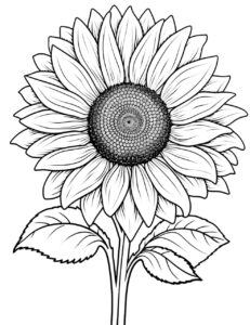 Flor de dibujo para pintar